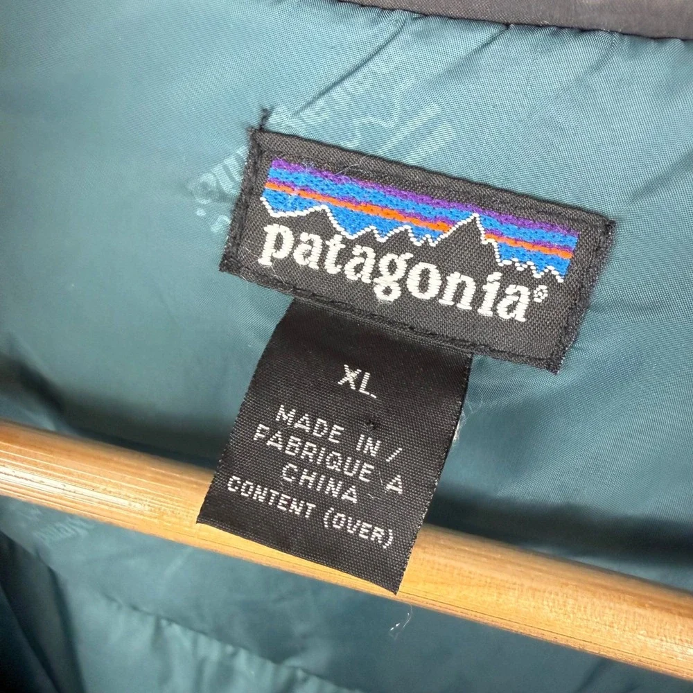 Vintage Patagonia‎ Parka Men's Red Insulated Hooded Jacket Size XL